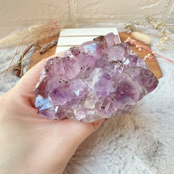 Gorgeous Raw Amethyst Flower Cluster - Picture 3 of 7